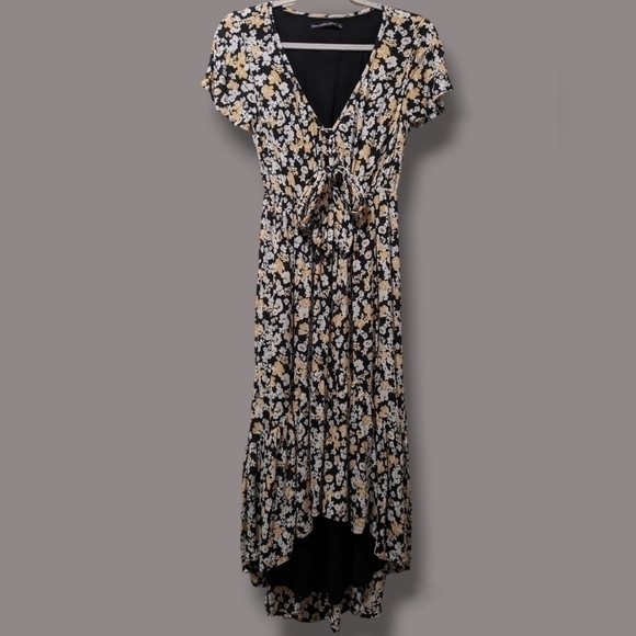 Abercrombie & Fitch Floral High-Low Flare Midi Sundress Boho Bohemian - Picture 2 of 14